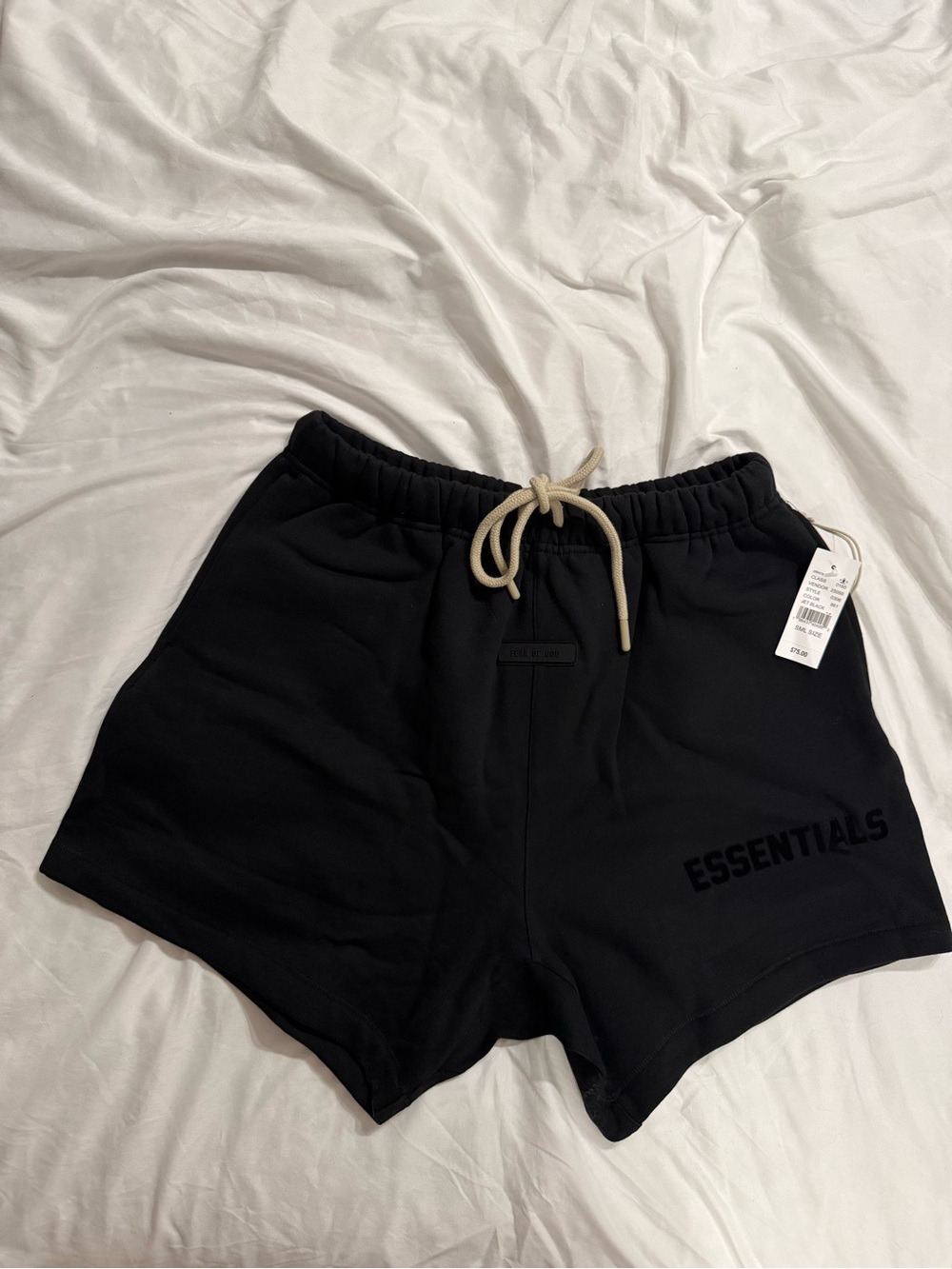 Fear of God ESSENTIALS Men’s Black Athletic Drawstring Shorts